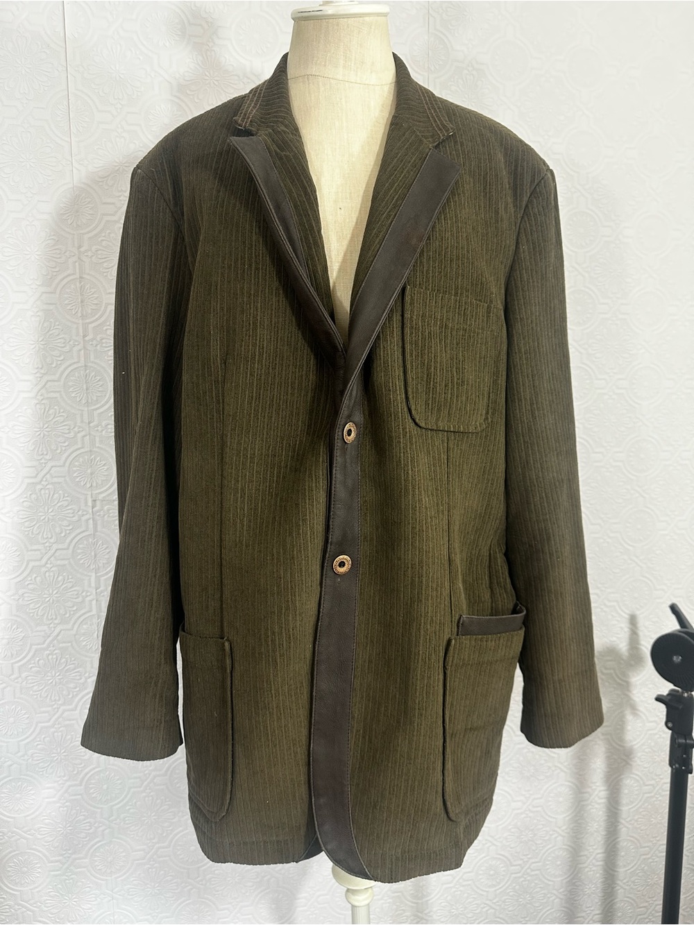 Robert Graham olive brown Corduroy Blazer Jacket
